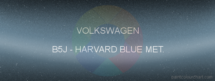 Volkswagen paint B5J Harvard Blue Met.