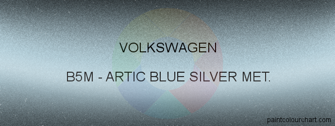 Volkswagen paint B5M Artic Blue Silver Met.