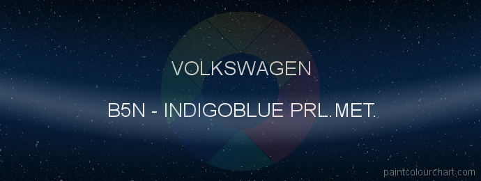 Volkswagen paint B5N Indigoblue Prl.met.