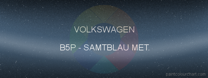 Volkswagen paint B5P Samtblau Met.