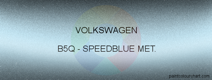 Volkswagen paint B5Q Speedblue Met.