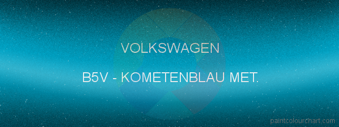Volkswagen paint B5V Kometenblau Met.