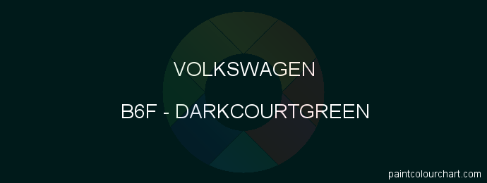 Volkswagen paint B6F Darkcourtgreen