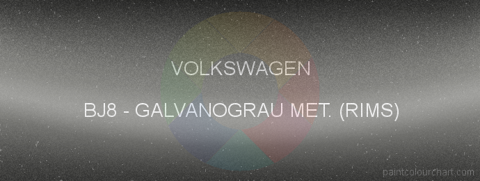 Volkswagen paint BJ8 Galvanograu Met. (rims)
