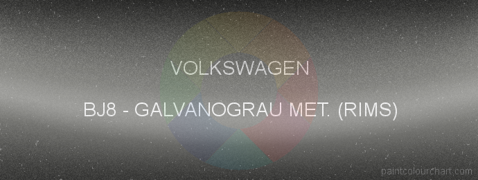 Volkswagen paint BJ8 Galvanograu Met. (rims )