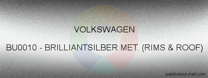 Volkswagen paint BU0010 Brilliantsilber Met. (rims & Roof)