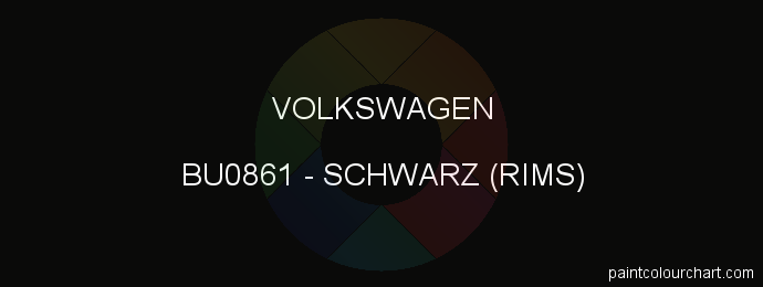 Volkswagen paint BU0861 Schwarz (rims)
