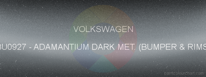 Volkswagen paint BU0927 Adamantium Dark Met. (bumper & Rims)