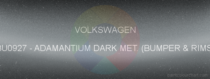 Volkswagen paint BU0927 Adamantium Dark Met. (bumper & Rims)