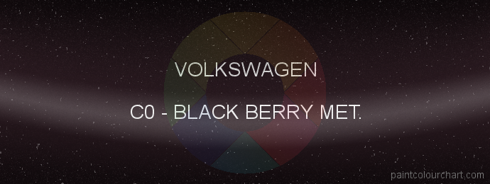 Volkswagen paint C0 Black Berry Met.