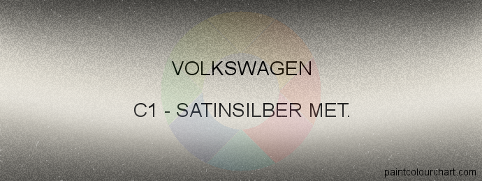 Volkswagen paint C1 Satinsilber Met.