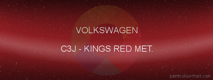 Volkswagen paint C3J Kings Red Met.