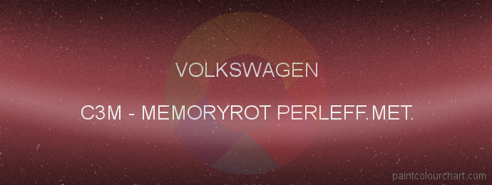 Volkswagen paint C3M Memoryrot Perleff.met.
