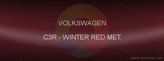 Volkswagen paint C3R Winter Red Met.