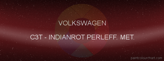 Volkswagen paint C3T Indianrot Perleff. Met.