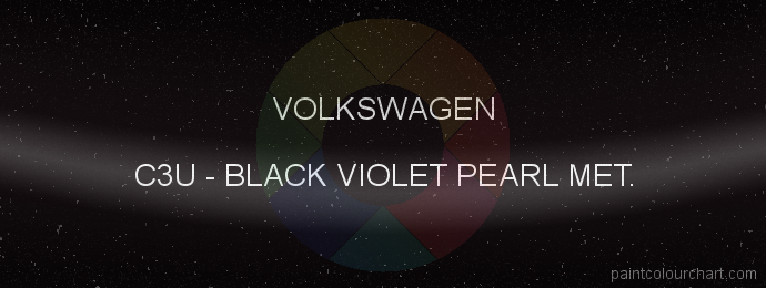 Volkswagen paint C3U Black Violet Pearl Met.