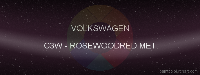 Volkswagen paint C3W Rosewoodred Met.