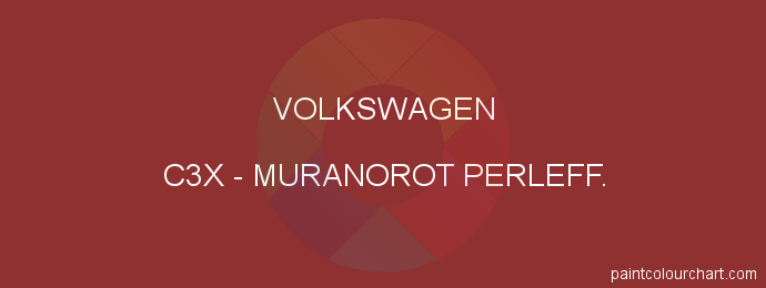 Volkswagen paint C3X Muranorot Perleff.