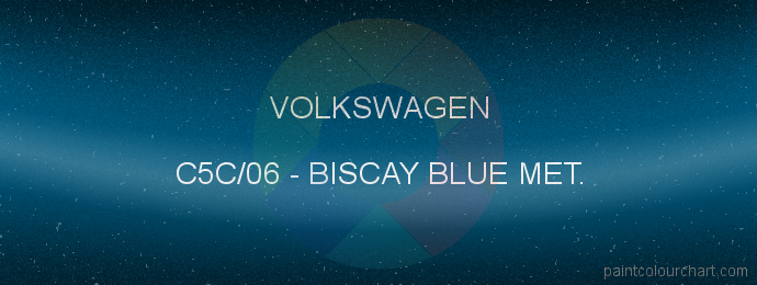 Volkswagen paint C5C/06 Biscay Blue Met.