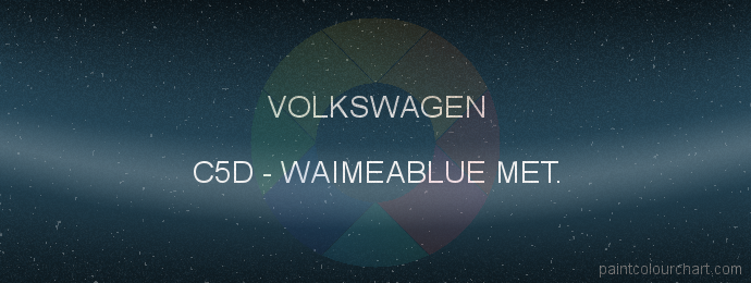 Volkswagen paint C5D Waimeablue Met.