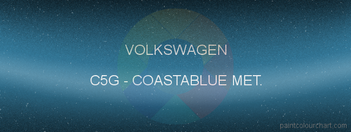 Volkswagen paint C5G Coastablue Met.