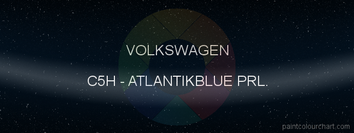 Volkswagen paint C5H Atlantikblue Prl.