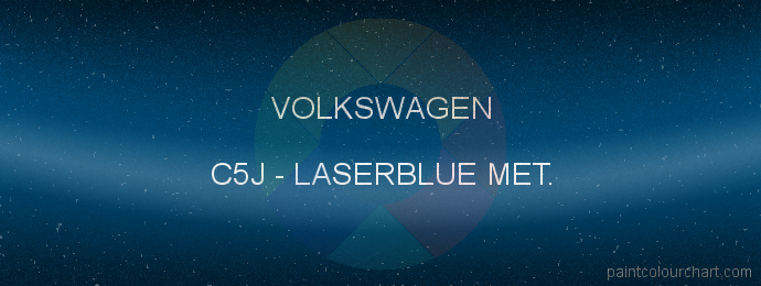 Volkswagen paint C5J Laserblue Met.