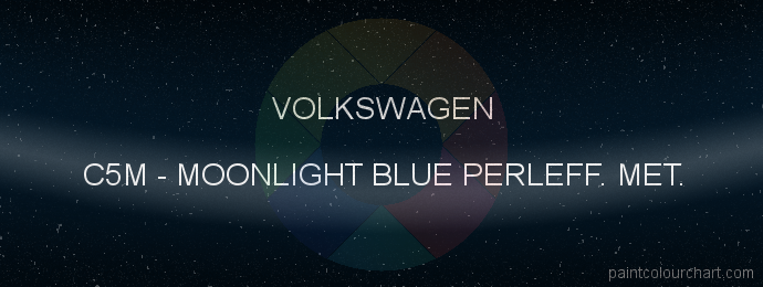 Volkswagen paint C5M Moonlight Blue Perleff. Met.