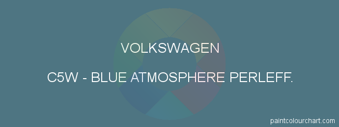 Volkswagen paint C5W Blue Atmosphere Perleff.