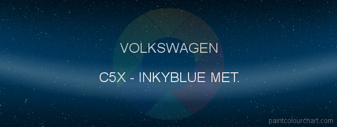 Volkswagen paint C5X Inkyblue Met.