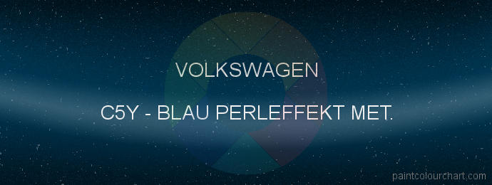 Volkswagen paint C5Y Blau Perleffekt Met.