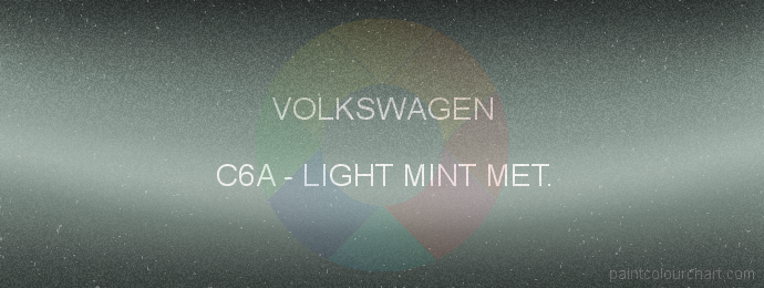 Volkswagen paint C6A Light Mint Met.