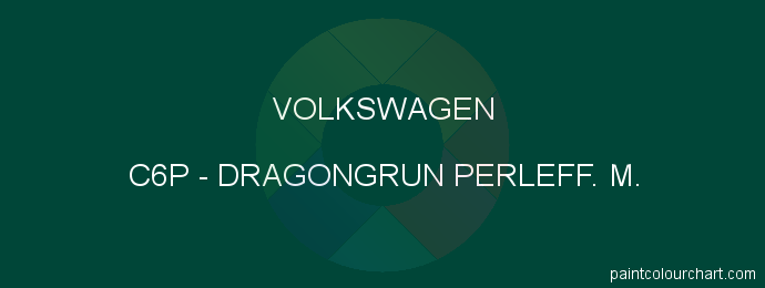 Volkswagen paint C6P Dragongrun Perleff. M.