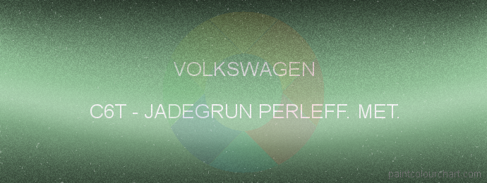 Volkswagen paint C6T Jadegrun Perleff. Met.