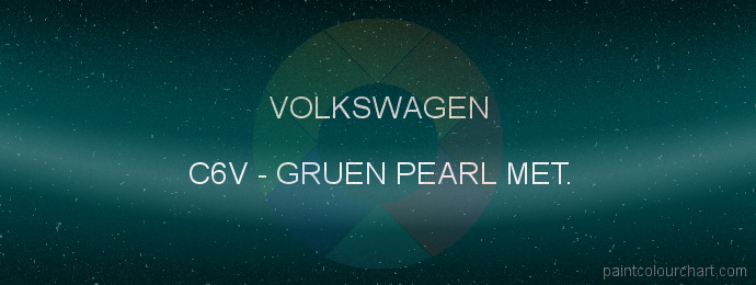 Volkswagen paint C6V Gruen Perl. Met.