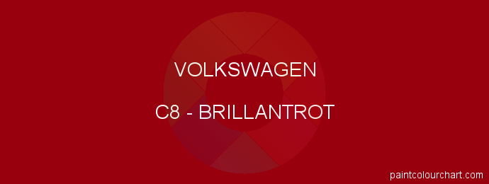 Volkswagen paint C8 Brillantrot