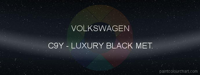 Volkswagen paint C9Y Luxury Black Met.