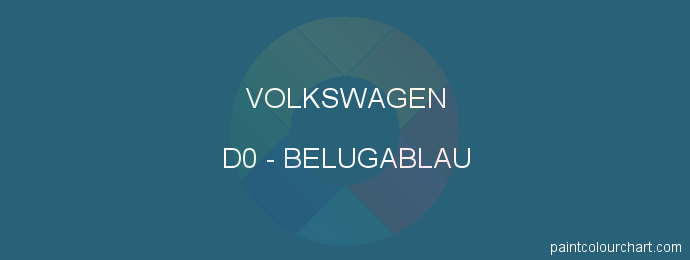 Volkswagen paint D0 Belugablau