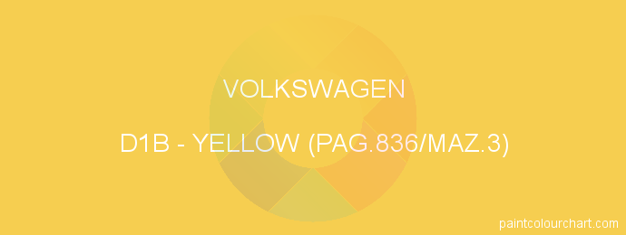 Volkswagen paint D1B Yellow (pag.836/maz.3)