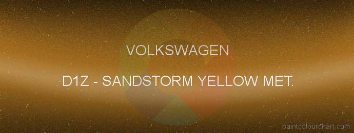 Volkswagen paint D1Z Sandstorm Yellow Met.