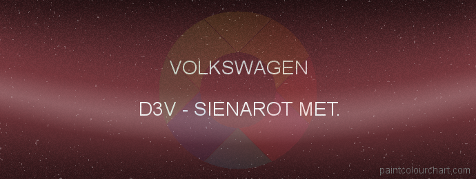 Volkswagen paint D3V Sienarot Met.