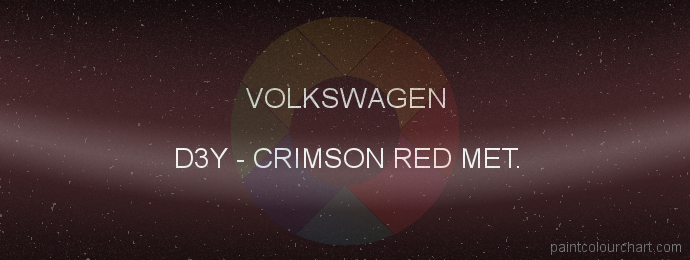 Volkswagen paint D3Y Crimson Red Met.