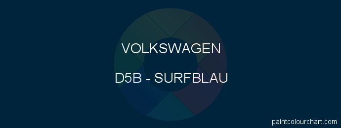 Volkswagen paint D5B Surfblau