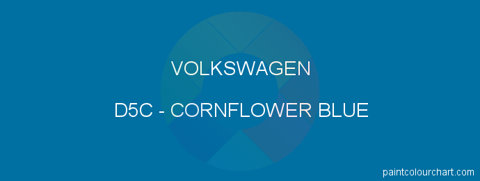 Volkswagen paint D5C Cornflower Blue
