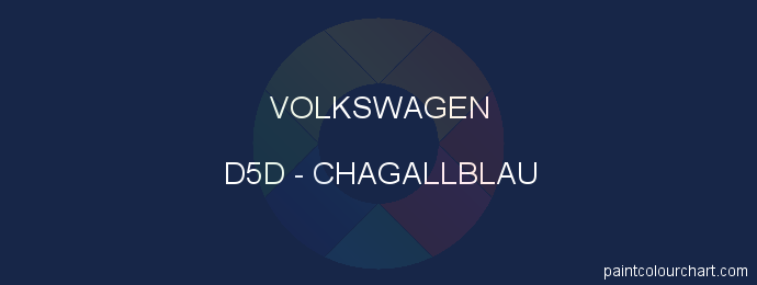 Volkswagen paint D5D Chagallblau