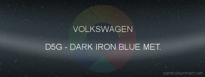 Volkswagen paint D5G Dark Iron Blue Met.