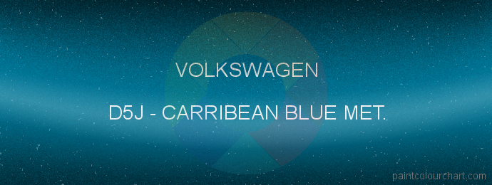 Volkswagen paint D5J Carribean Blue Met.