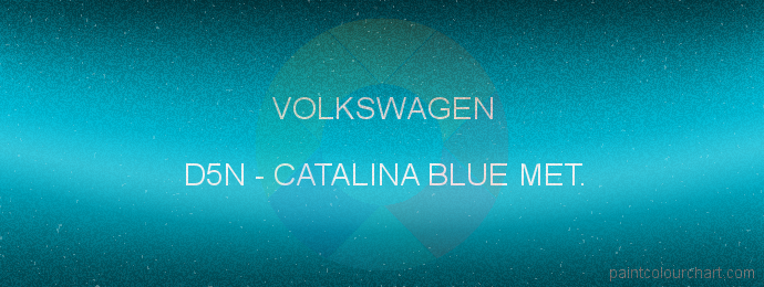 Volkswagen paint D5N Catalina Blue Met.
