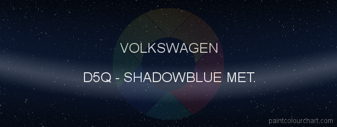 Volkswagen paint D5Q Shadowblue Met.