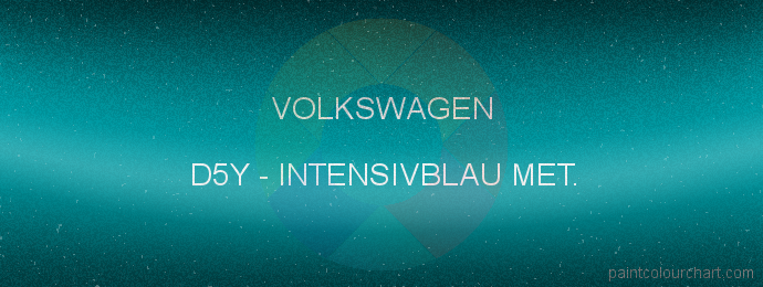 Volkswagen paint D5Y Intensivblau Met.